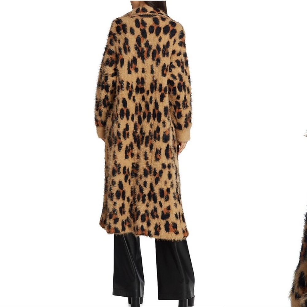 Simon Miller Maud Cheetah-Print Faux Fur Coat - Picture 5 of 9